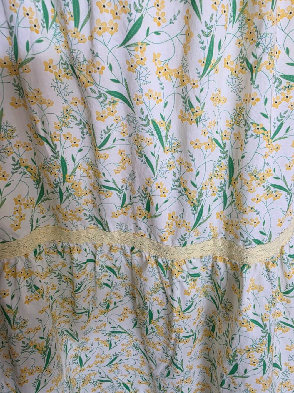 Daffodil Floral Cotton Square Neck Maxi Dress - Picture 4 of 15